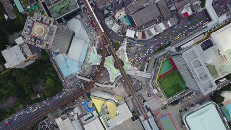 bangkok cityscape aerial view