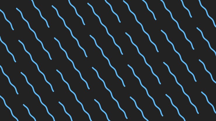 Elegante linea blu, motivo continuo su sfondo nero