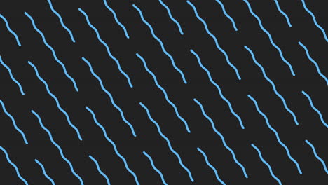 elegant blue line seamless pattern on black background