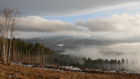 Atmósfera-Dinámica,-Paisaje-De-Montaña