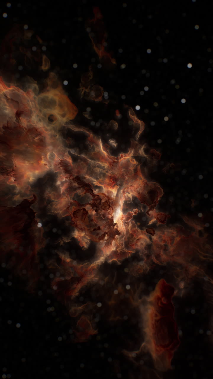 Nebulosa di fuoco nello spazio profondo