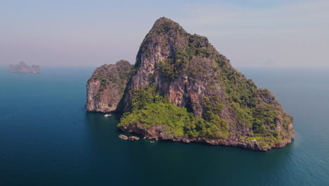 amazing aerial view of a tropical island