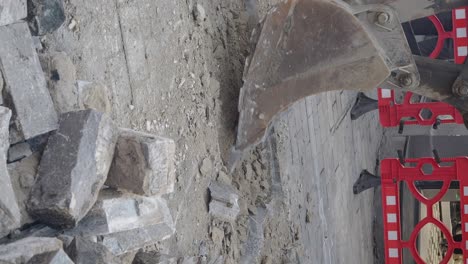 excavation work on a city street