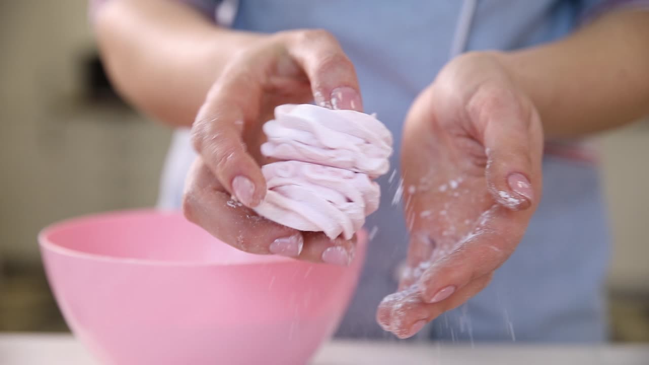 마쉬멜로를 준비하는 것