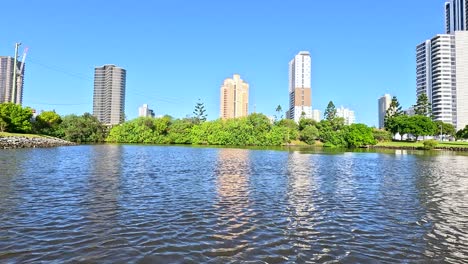 scenic river cruise with city skyline views