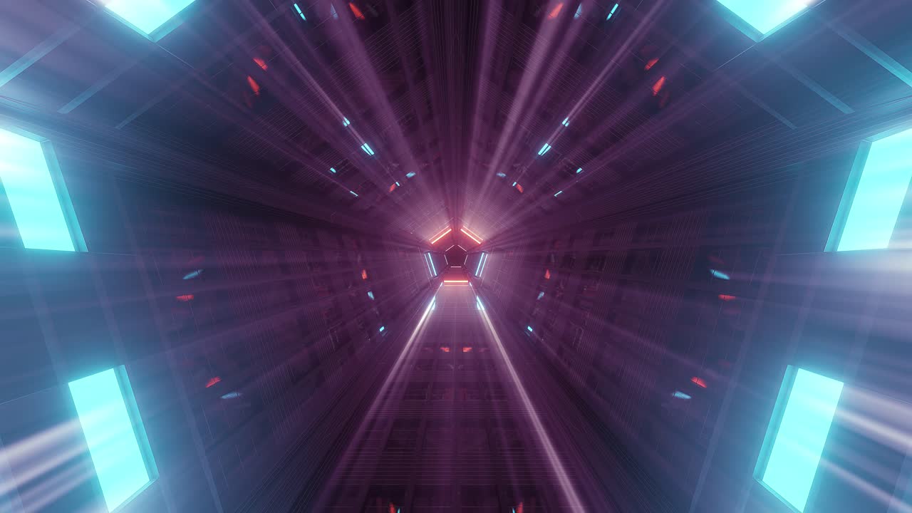 volo senza fine attraverso il tunnel del pentagono