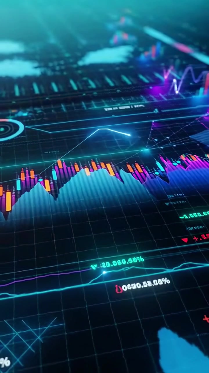 Visualização Dinâmica de Dados Financeiros com Gráficos Luminosos