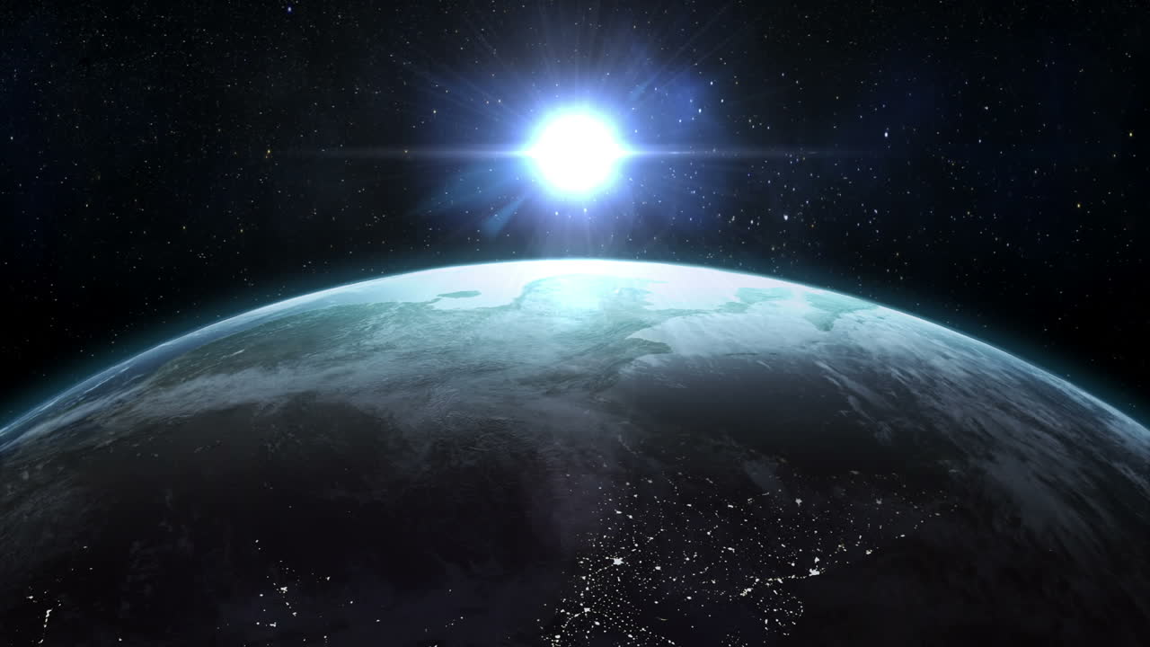 지구와 달의 위성 시각