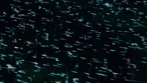 3d animation showing multi core processing and data points on black background, seamless loop. animation. abstract cyber space with lines and squares