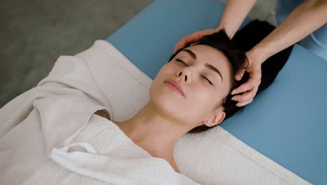 woman receiving a massage