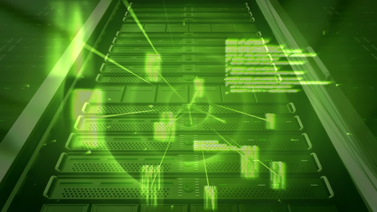 green server tower and animation