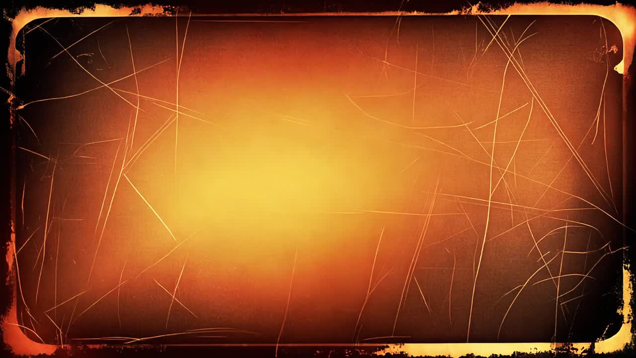 Vintage Film Overlay with Scratches and Warm Fading Light