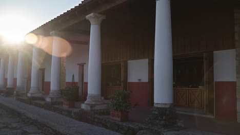 ancient roman villa exterior