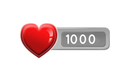 aumento del número de gustos o corazones 4k