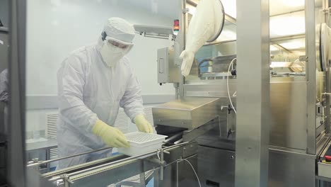 pharmaceutical manufacturing process in a cleanroom