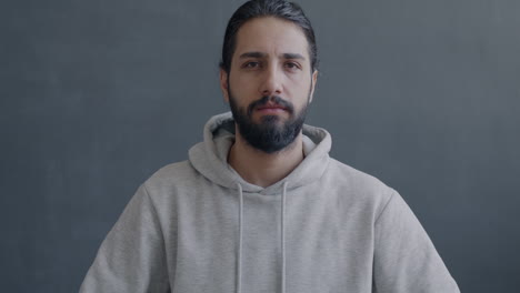 man giving thumbs down