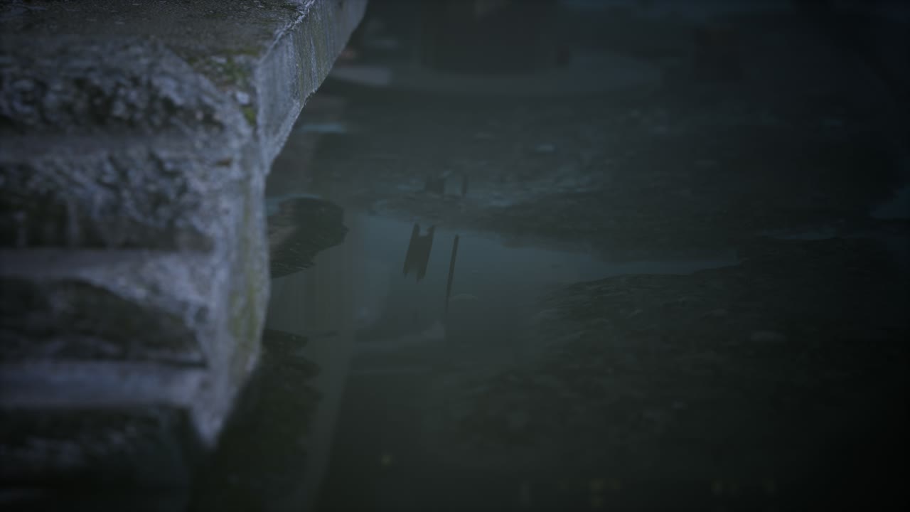 Руины очень сильно загрязненного промышленного завода