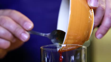 close-up shots of saffron, tea, and preparation, iran