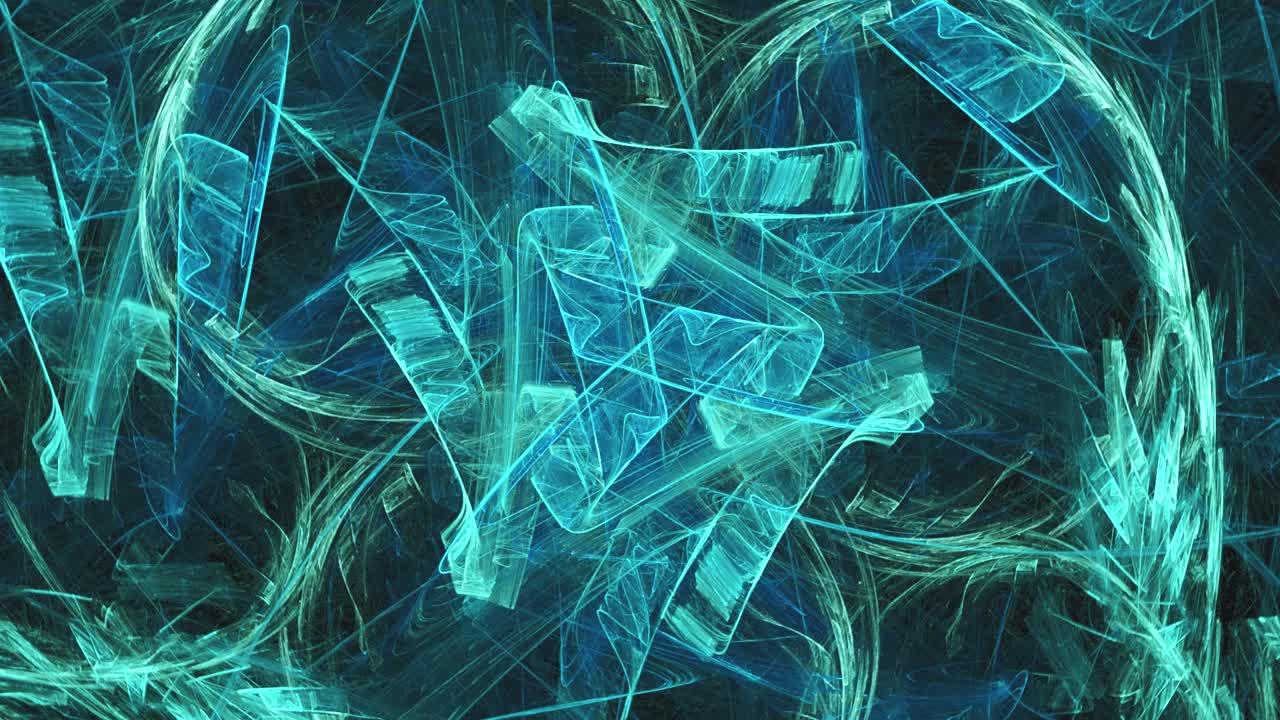 cambio rápido caos de patrones y formas extrañas en un vórtice desordenado que bucles sin costuras para siempre