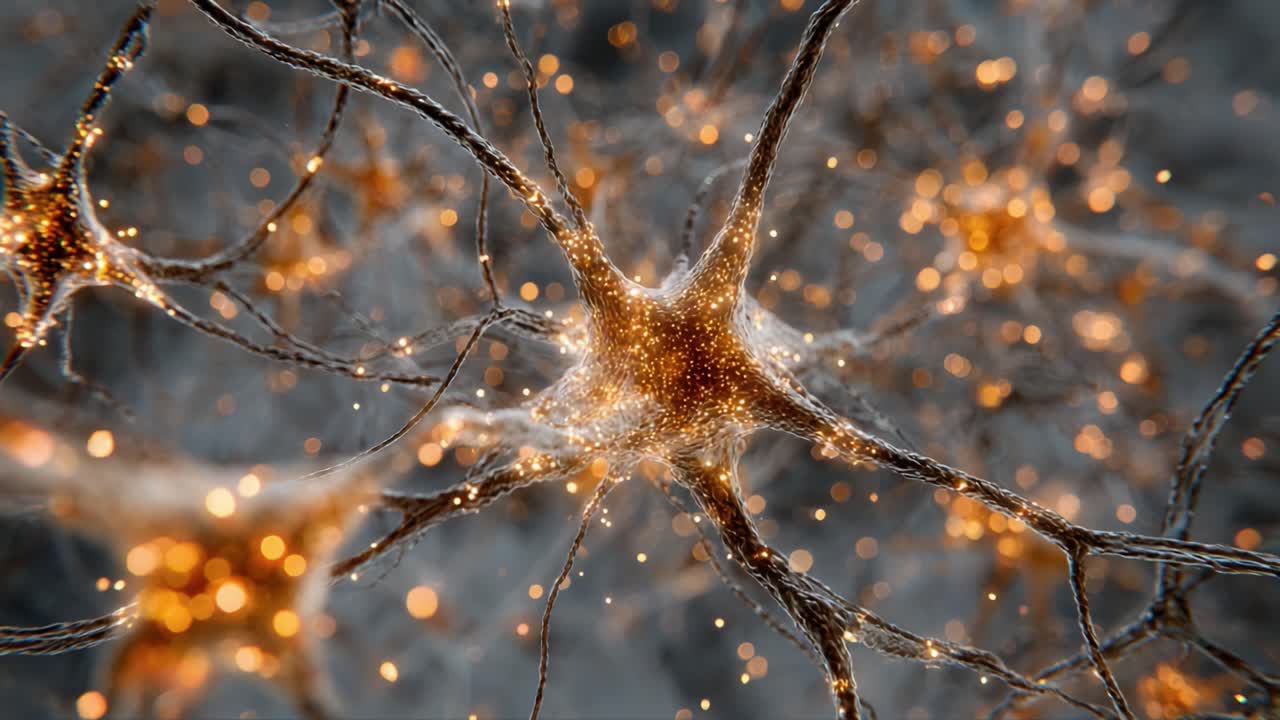 Exploring the Intricate Connectivity of Neurons: A Stunning Visualization of Neural Networks Highlighting Their Complex Structure and the Glow of Synaptic Interactions
