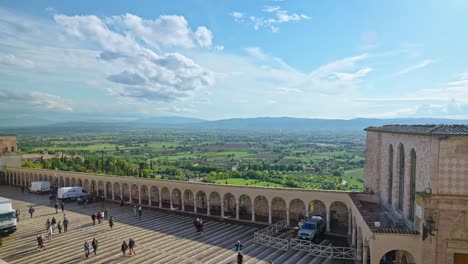 People-At-The-Lower-Plaza-At-The-Famous-Basilica-Of-St