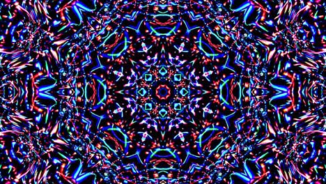 beautiful abstract kaleidoscope that shines, a radiant light that regulates the subtle movements