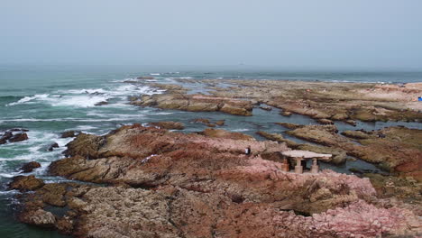 Rocky-coastline-in-Casablanca-Morocco