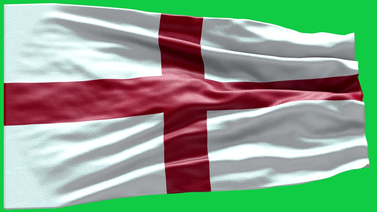 4k 매우 상세한 잉글랜드 국기 - 잉글랜드 국기 높은 상세한 - 국가 국기 잉글랜드 파동 패턴 루프 가능한 요소