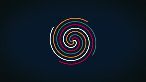 arte abstracto en espiral de colores