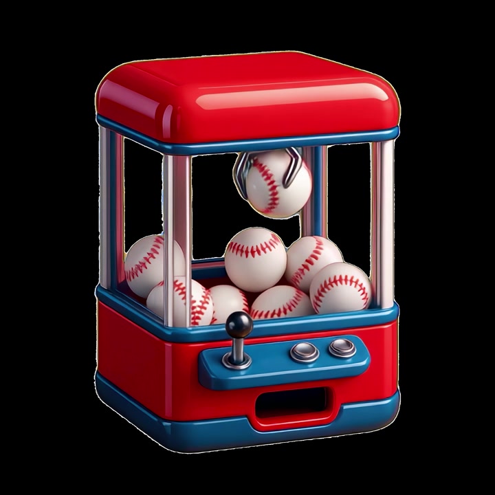 Claw Machine Grabbing a Baseball