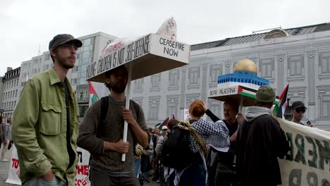 palestine protest: demonstrators march for peace and justice