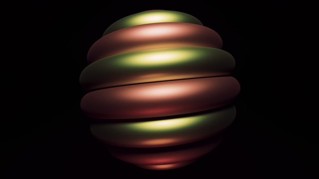 forma de huevo metálico abstracto