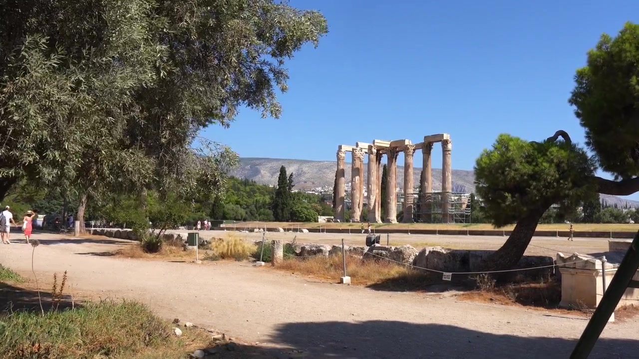 Atina, Yunanistan'daki Olimpos Zeus Tapınağı tarihi alanı