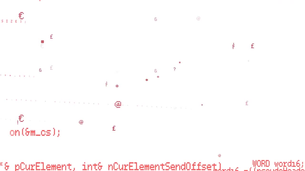 Animation of data processing on white background