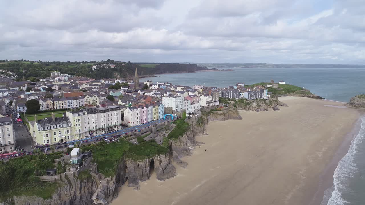 Filmet i Tenby i 2018 under Ironman Triatlon