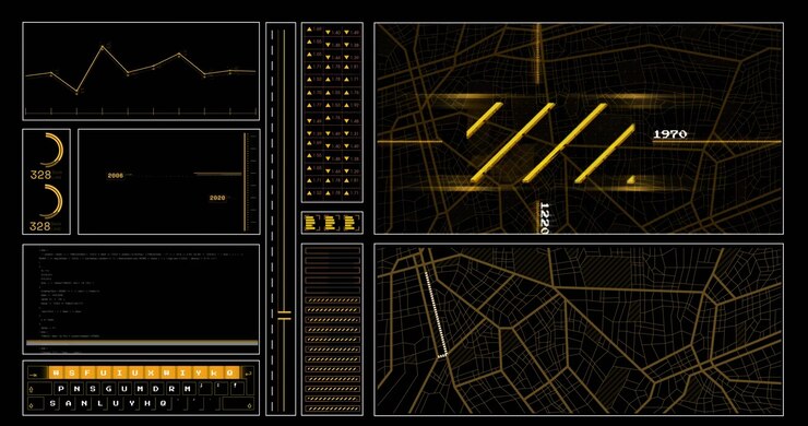 Technology, data processing, concept, transparency, background, video, animation