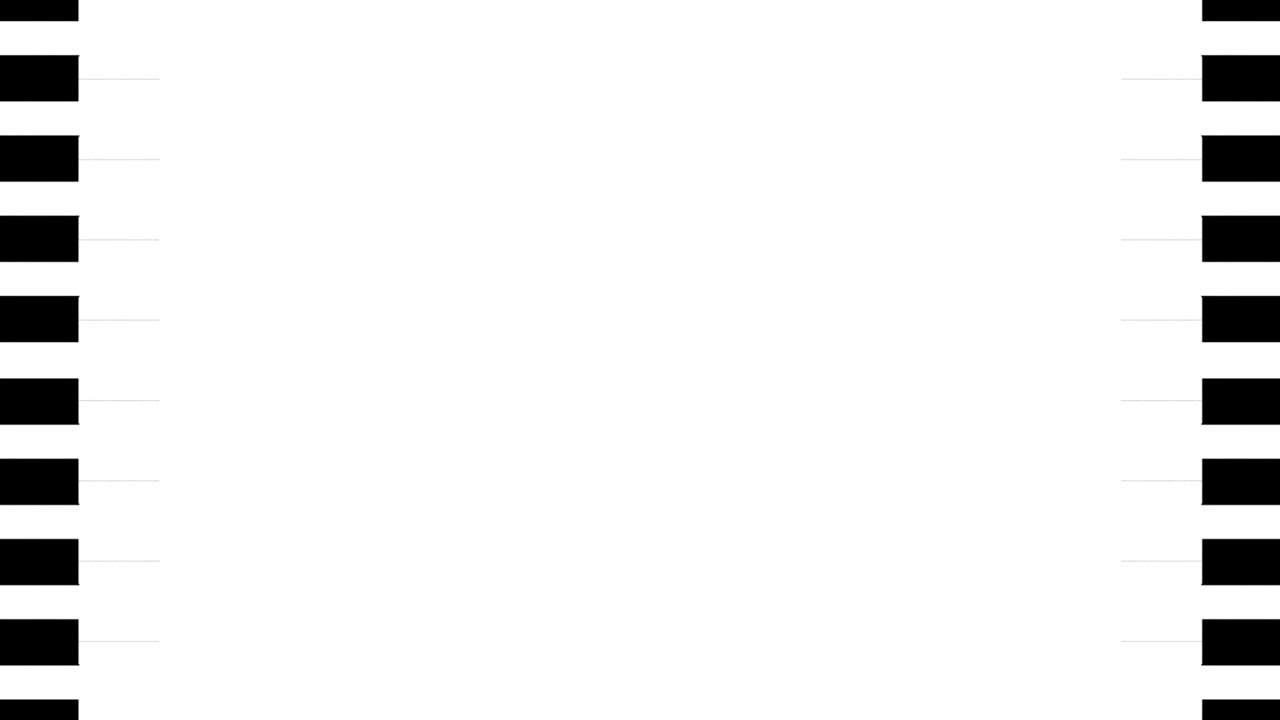 Abstract Transition Effect with Expanding White Rectangles on Black Background