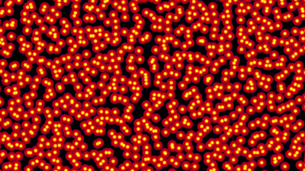 molecule dot spots red 4k