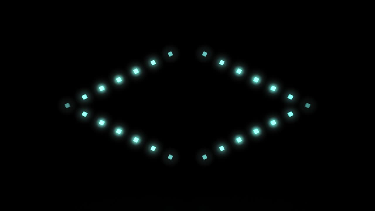 espectáculo de luces de diamantes en bucle