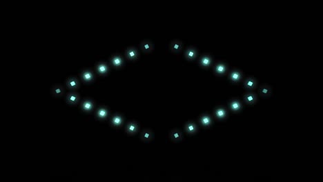 espectáculo de luces de diamantes en bucle