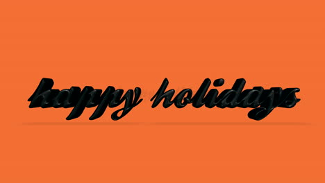 Rolling-Happy-Holidays-text-on-orange-gradient