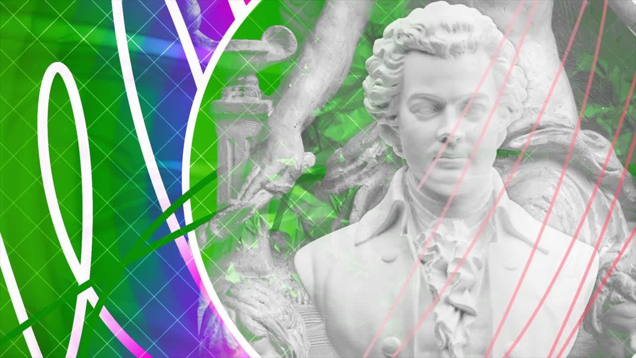 오스트리아의 유명한 작곡가 모차르트의 동상입니다.