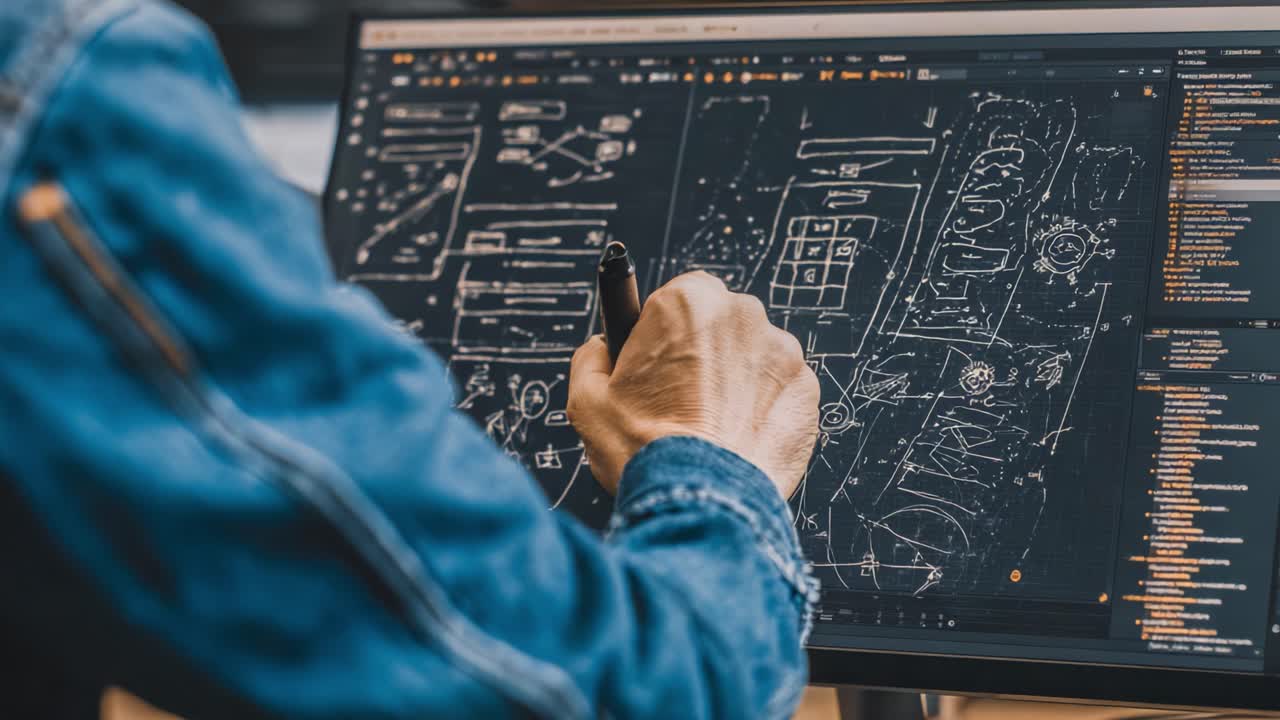 Detailed Analysis and Creative Design Process Captured in a Digital Workspace with Technical Drawings and Graphics