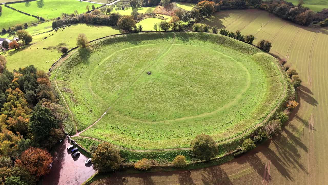 4K 60FPS aerial video of Giant's Ring in Belfast, Northern Ireland in the UK. Produced with Rec709 color profile