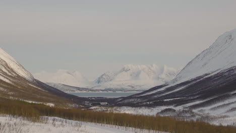 beautiful shot of oldervikdalen valley in nordland, norway