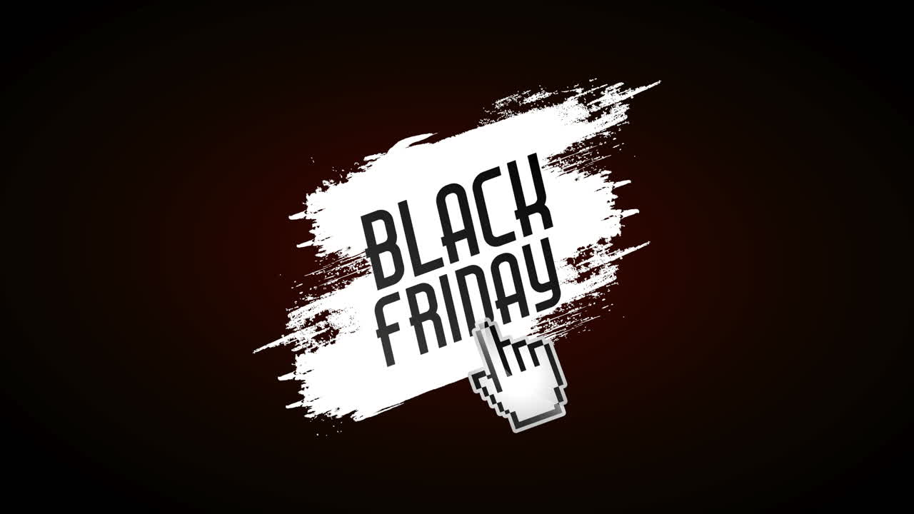 etiqueta de ofertas de viernes negro con grandes ventas