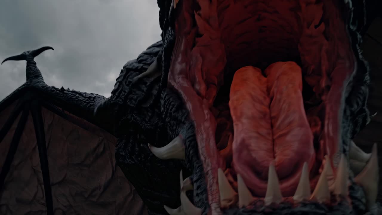 불과 함께 드래곤 머리