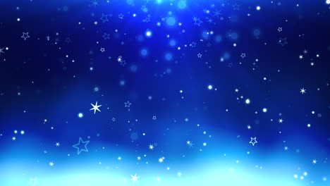 Blue-bokeh-and-snowflakes-falling-with-Happy-New-Year-and-Merry-Christmas-2