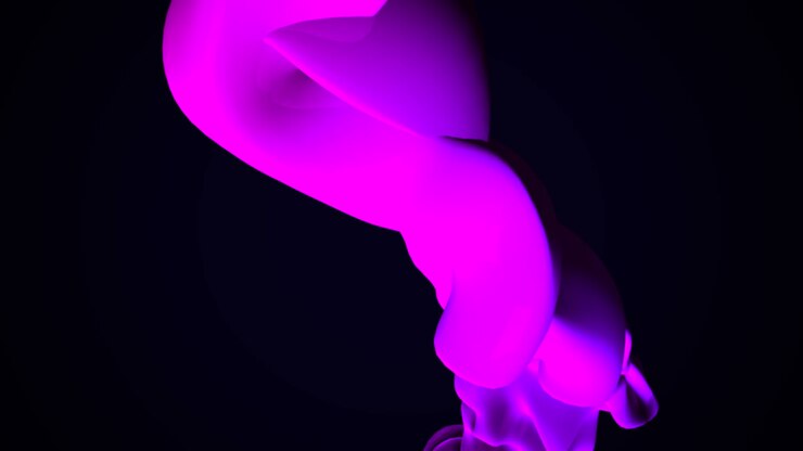 Liquid purple shapes