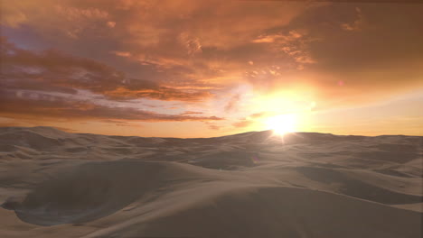 desert landscape at sunrise
